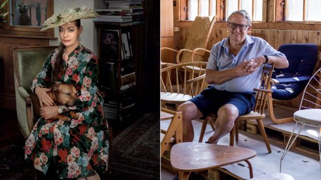 Camilla Thulin (Foto Niklas Palmklint) och Johan Sjöberg (Foto Pelle Wahlgren).